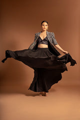 SARGAS AJRAKH JACKET AND FLARE PANTS
