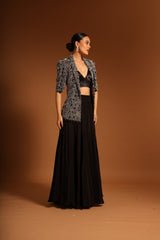 SARGAS AJRAKH JACKET AND FLARE PANTS