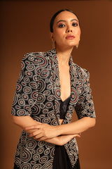 SARGAS AJRAKH JACKET AND FLARE PANTS