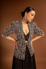 SARGAS AJRAKH JACKET AND FLARE PANTS