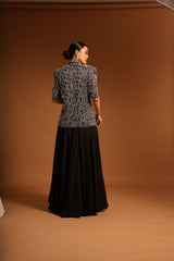 SARGAS AJRAKH JACKET AND FLARE PANTS