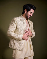 Adiya seal in Dhir Jacket Set