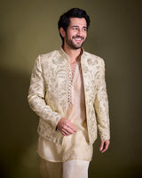 Adiya seal in Dhir Jacket Set
