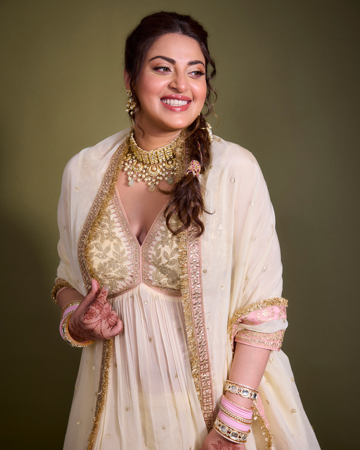 Anushka Ranjan in Ridah Sharara Set