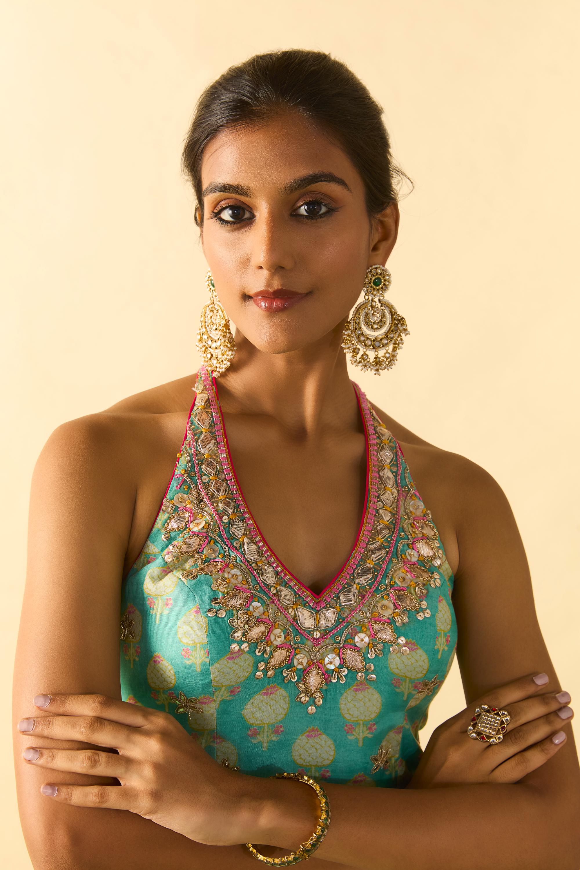 Dwisha Halter Sharara Set 34