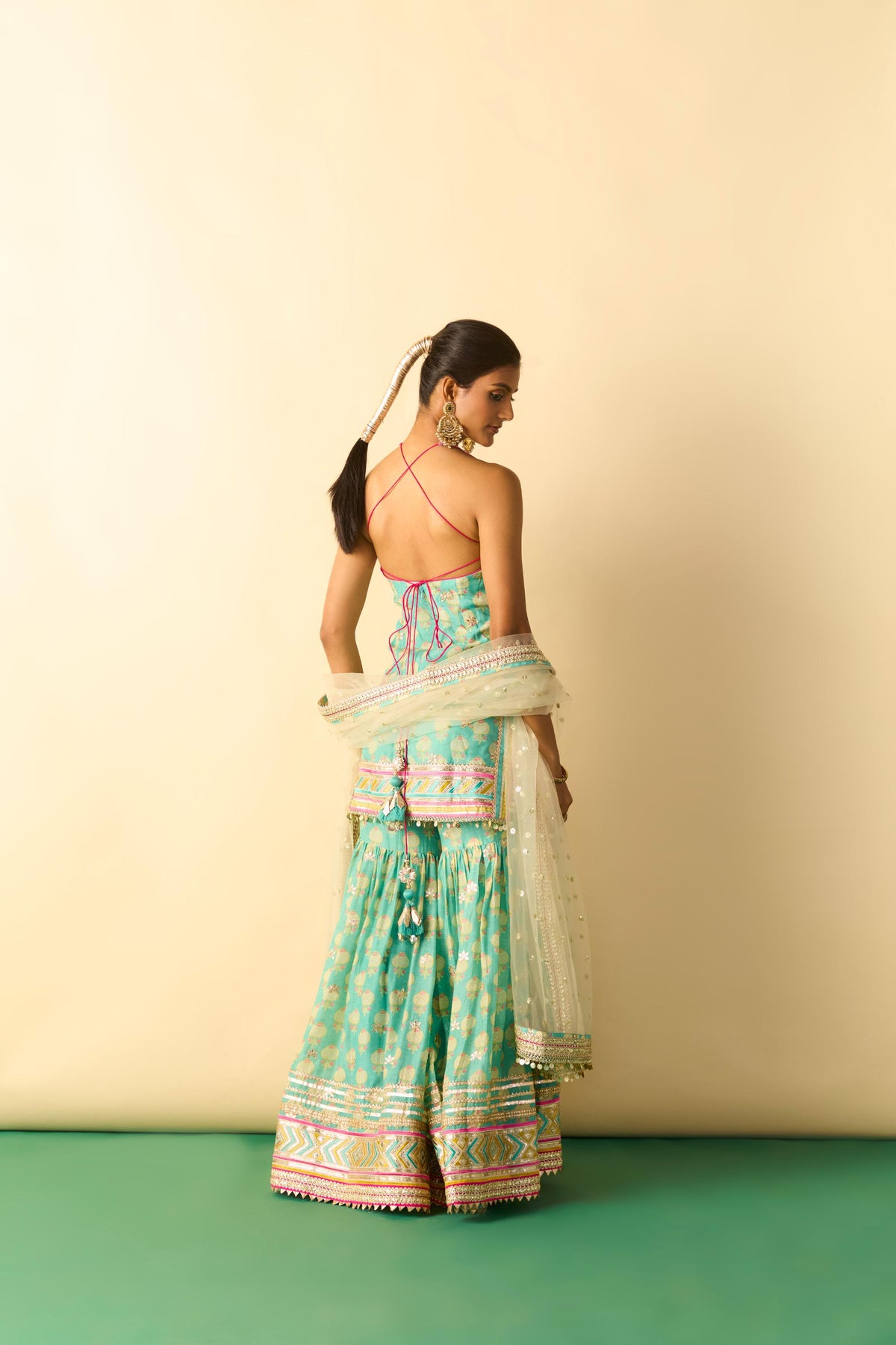 Dwisha Halter Sharara Set 34