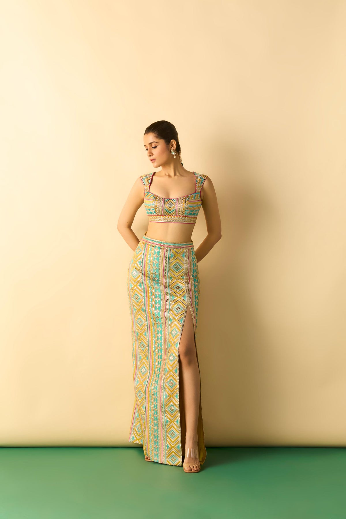 kashvi slit skirt set 38