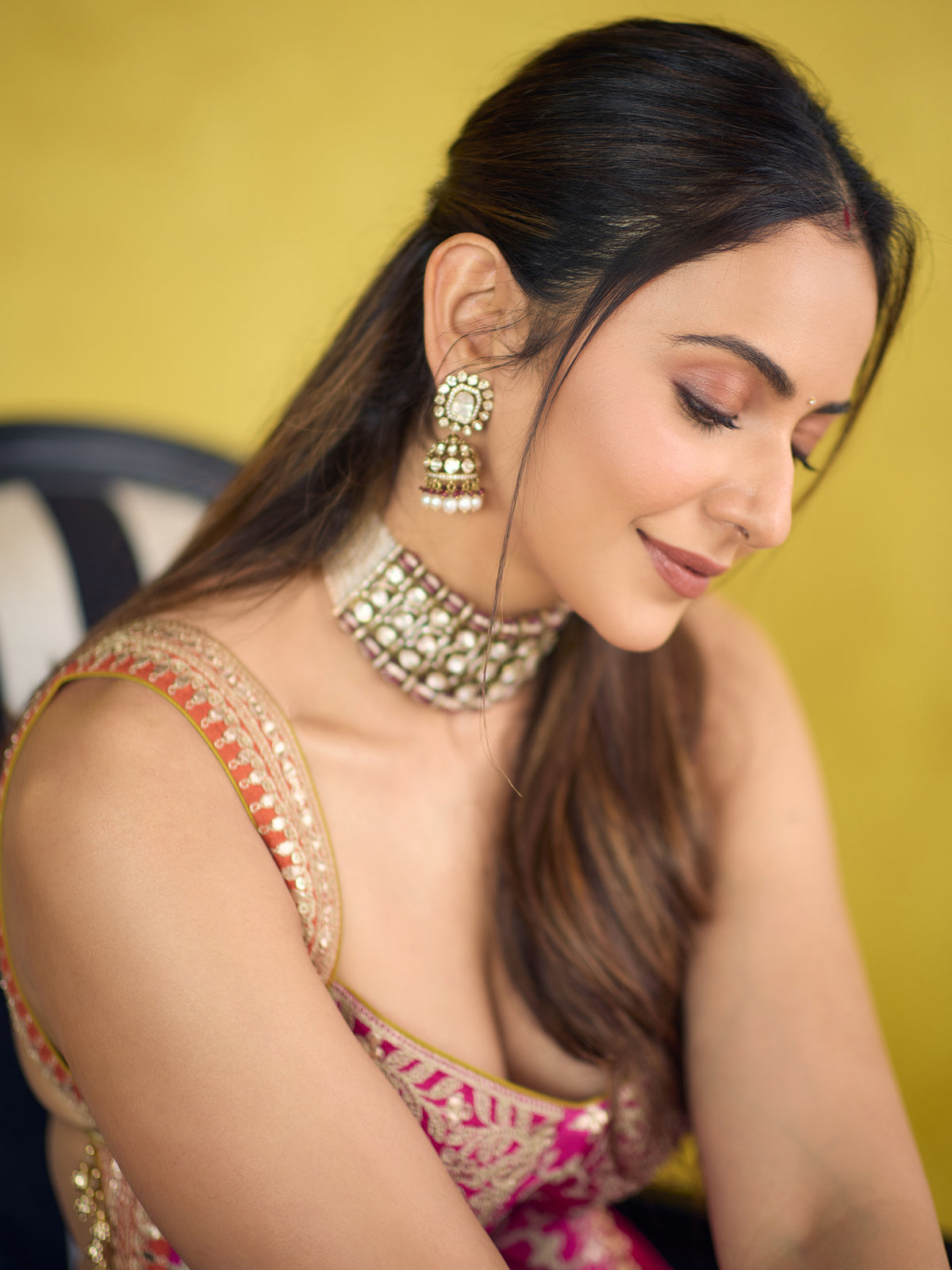 Rakulpreet in Mariyam Lehenga Set