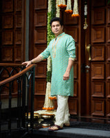 Sachin Tendulkar in Rajveer Kurta Set