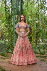 Dwirang- A Tale in Two Hues Lehenga