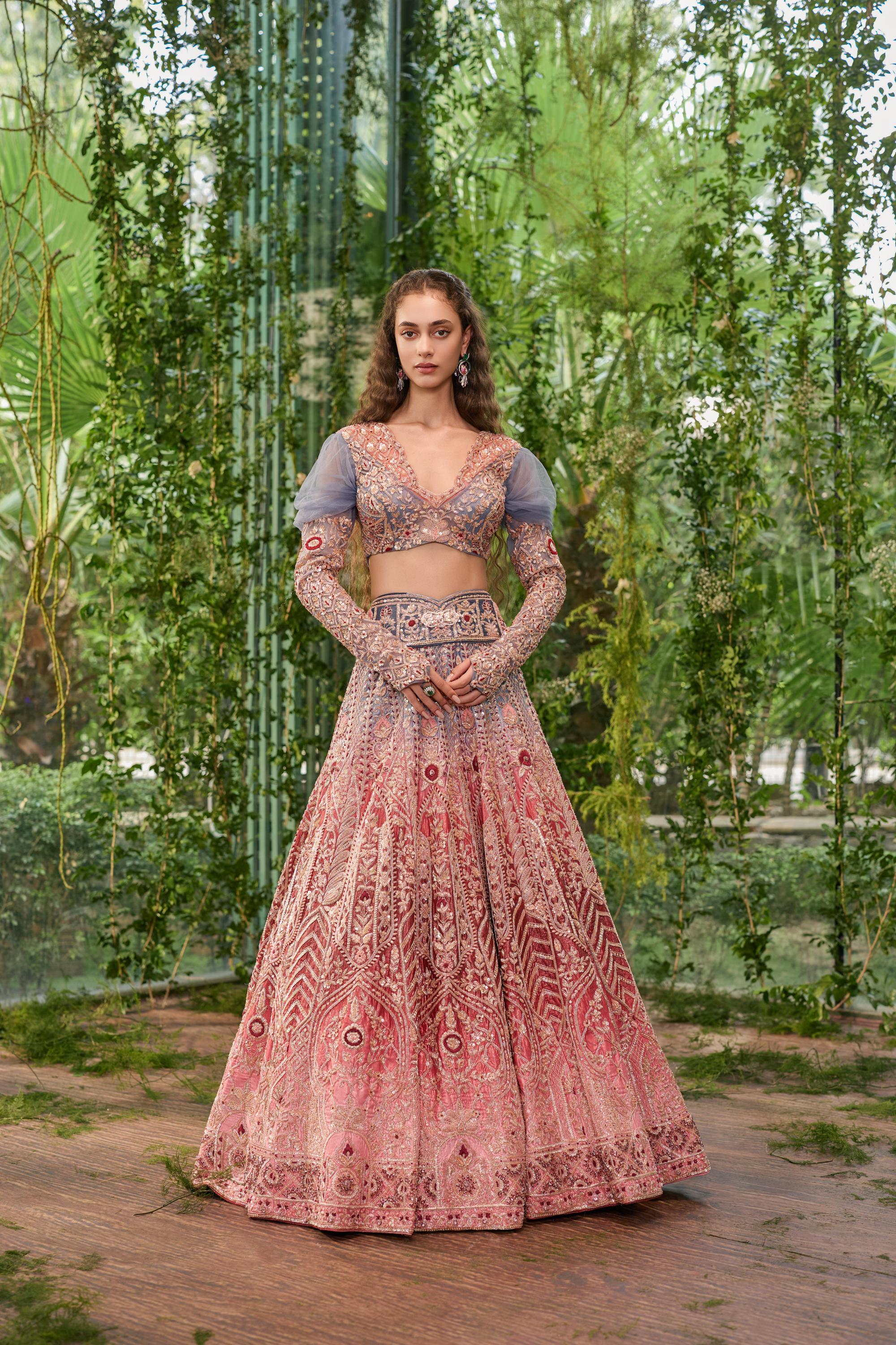 Dwirang- A Tale in Two Hues Lehenga