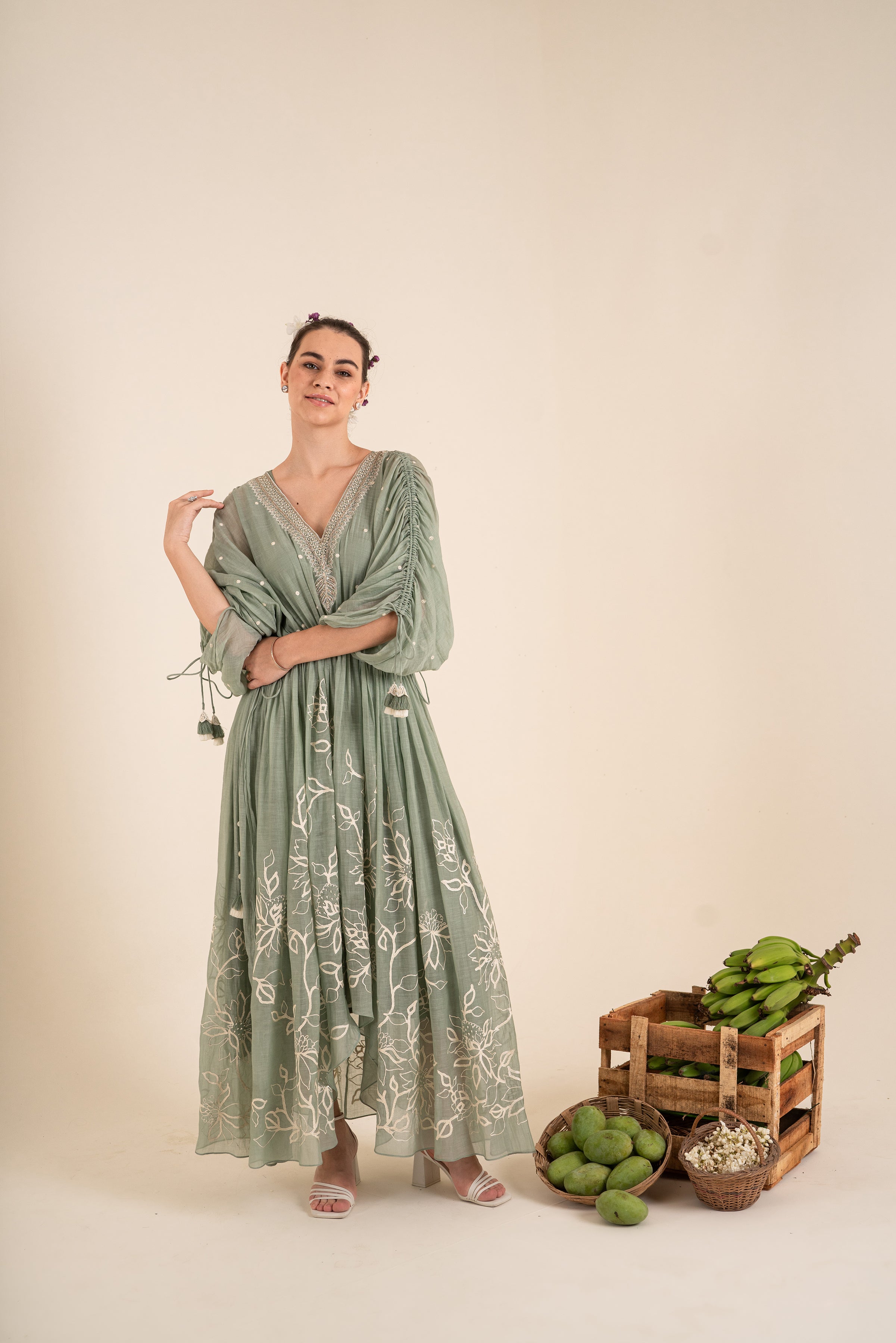 Ocean Blue Kaftan