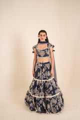 Indigo Blue Lehenga Set