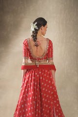 Hibiscus lehenga set