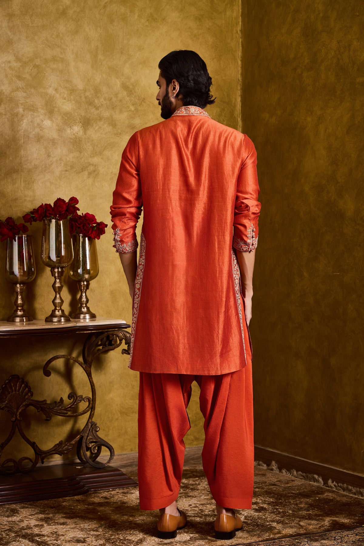 RUST KURTA SALWAR SET