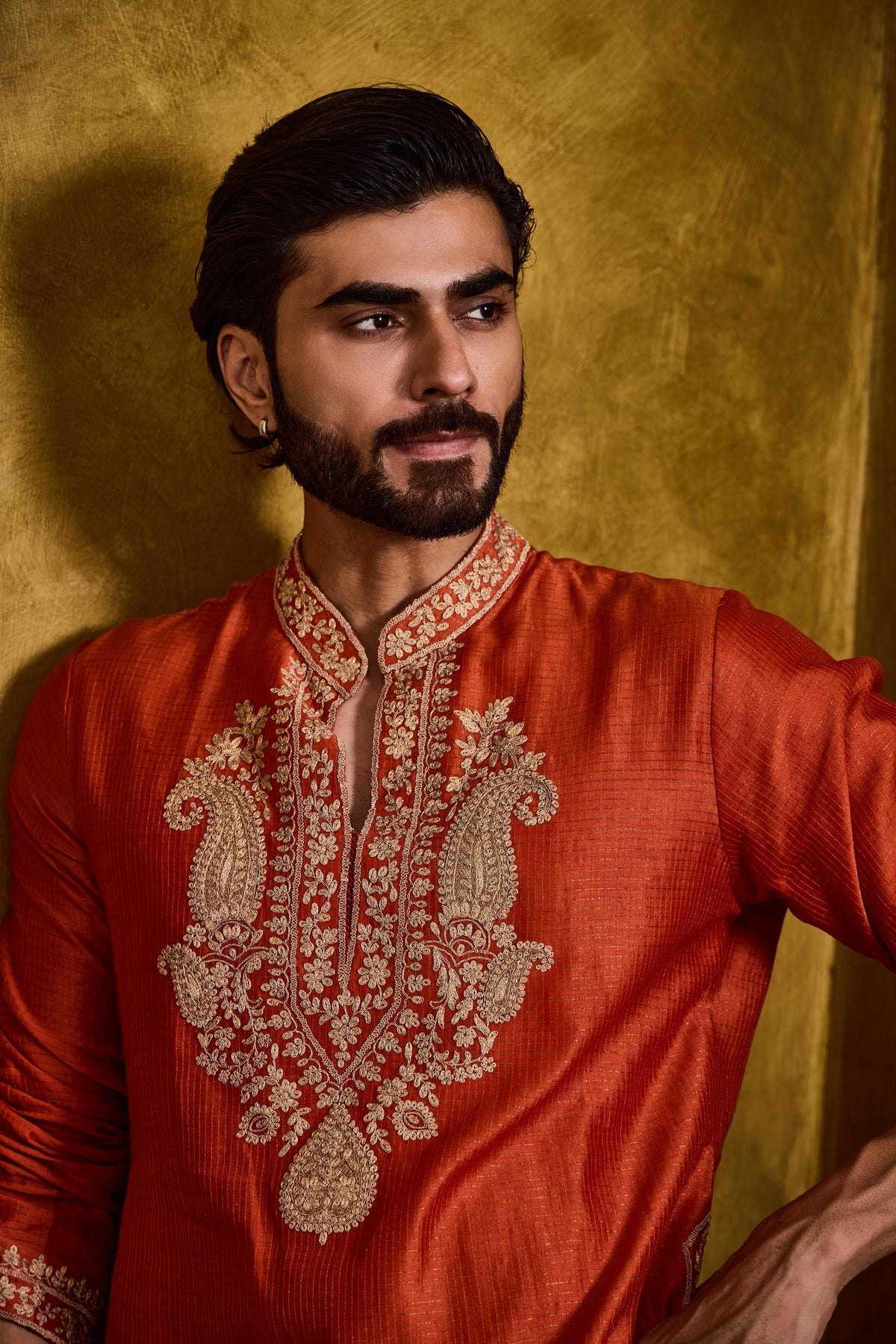RUST KURTA SALWAR SET