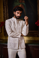 WHITE JODHPURI SET