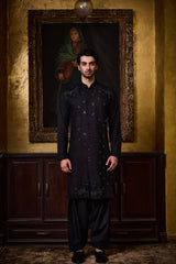 BLACK KURTA SET