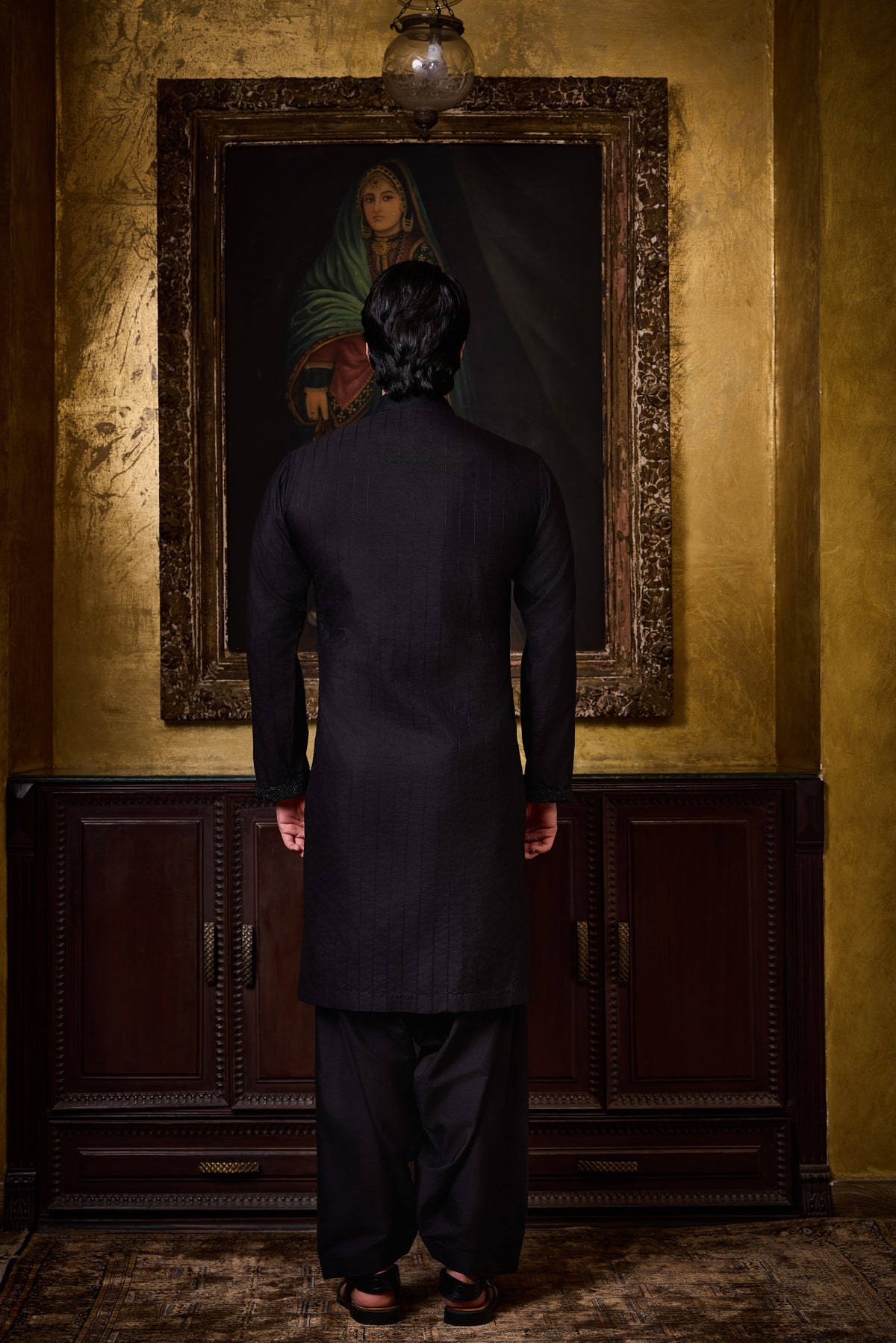 BLACK KURTA SET