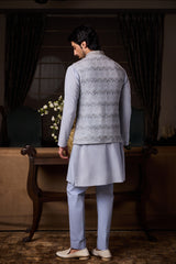 POWDER BLUE BUNDI SET