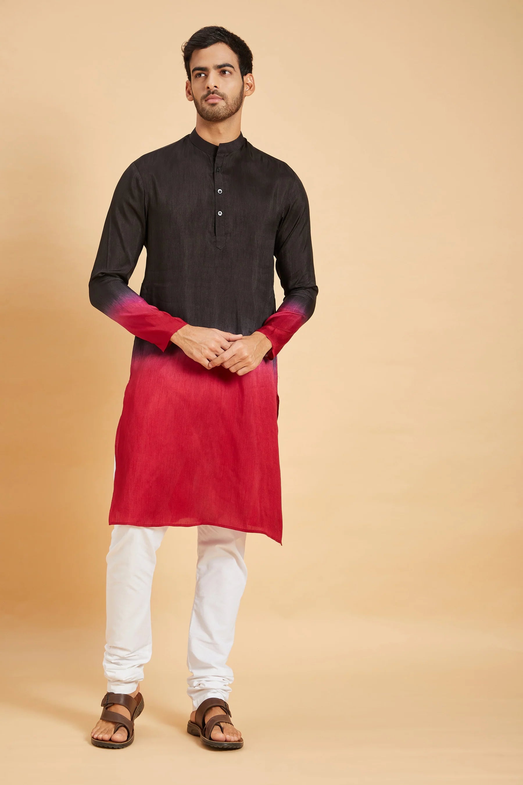 Red Knight Ombre Kurta