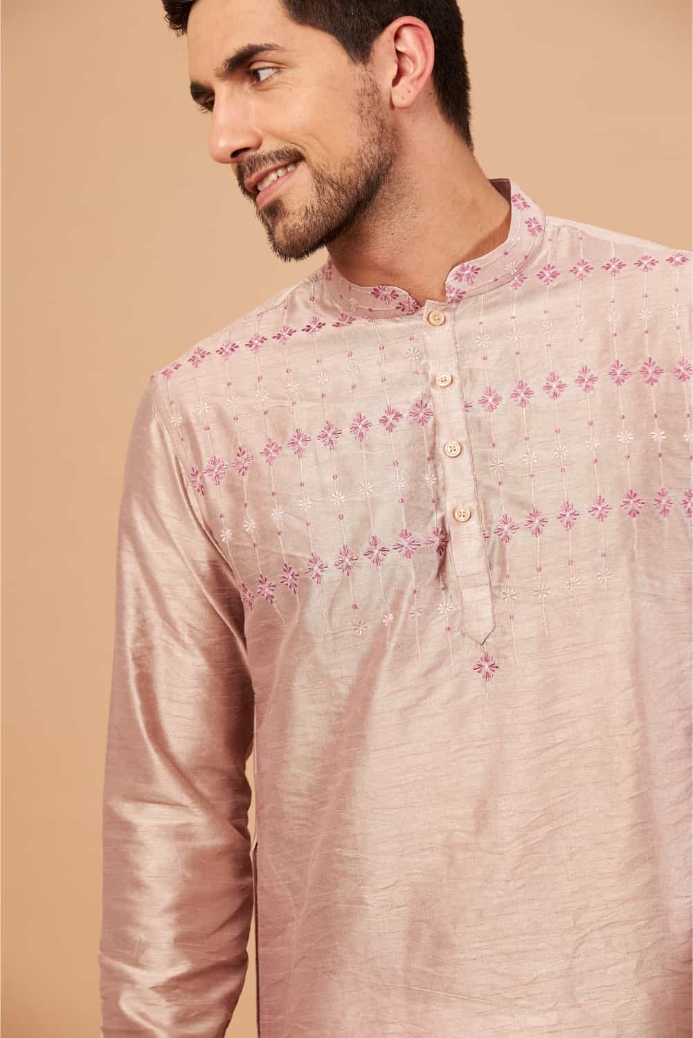Florne Floral Geometric Embroidered Kurta