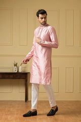 Elegencia Pink mirror kurta