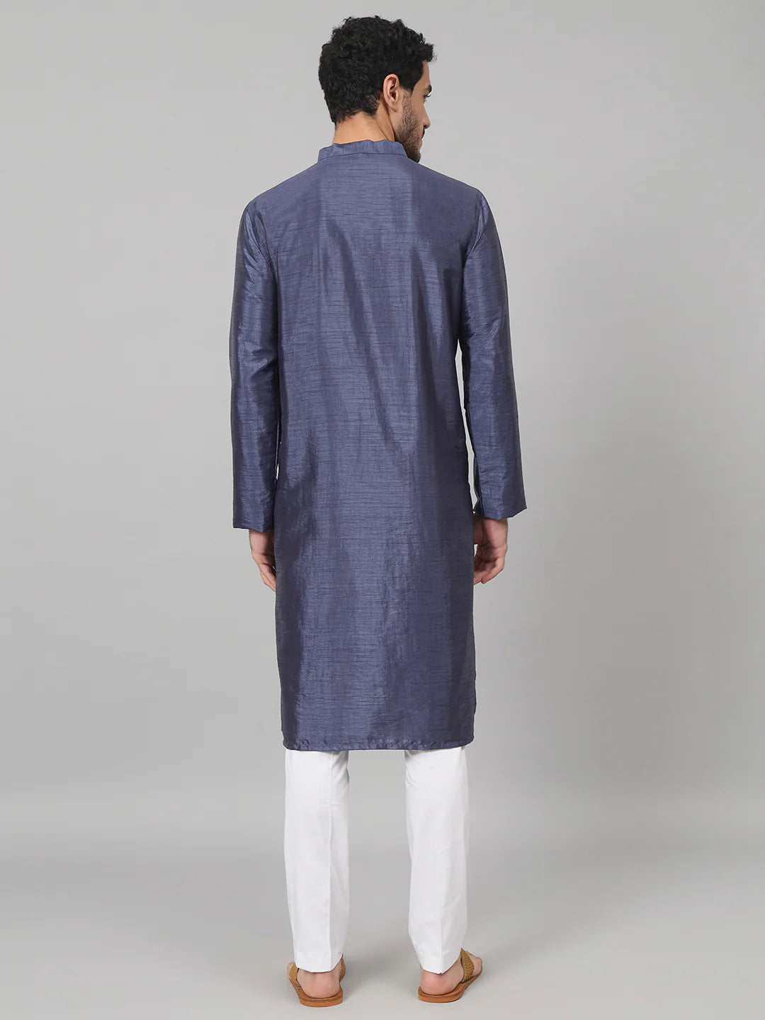 Sapp Sapphire embroidered silk kurta