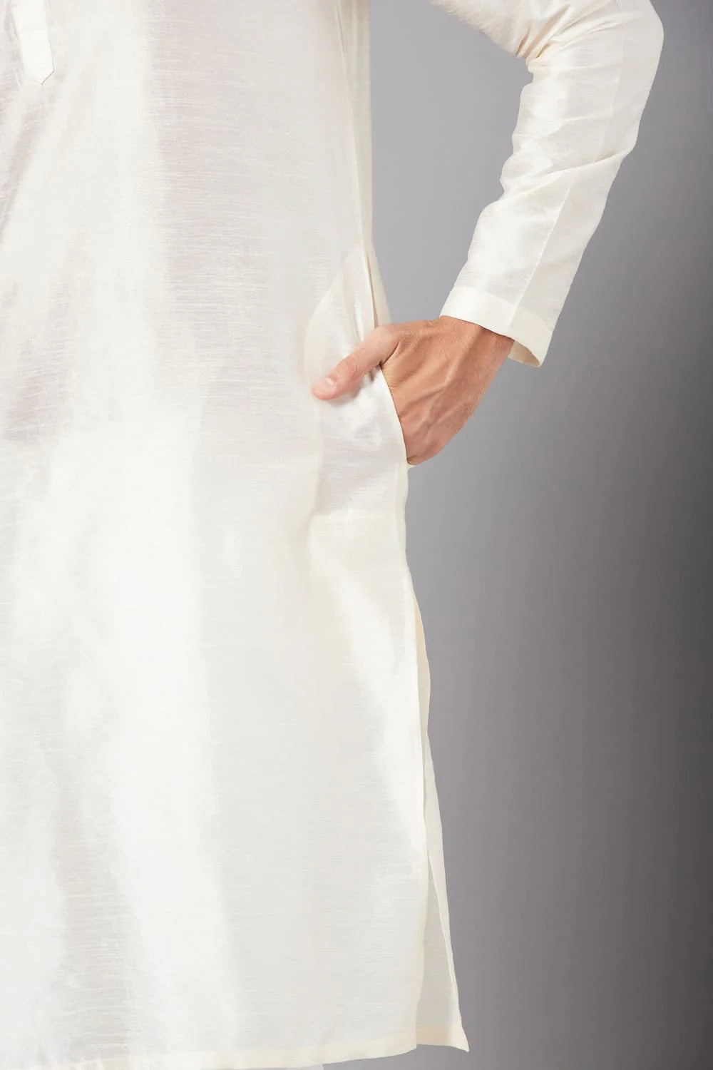 Ecru Basik Kurta