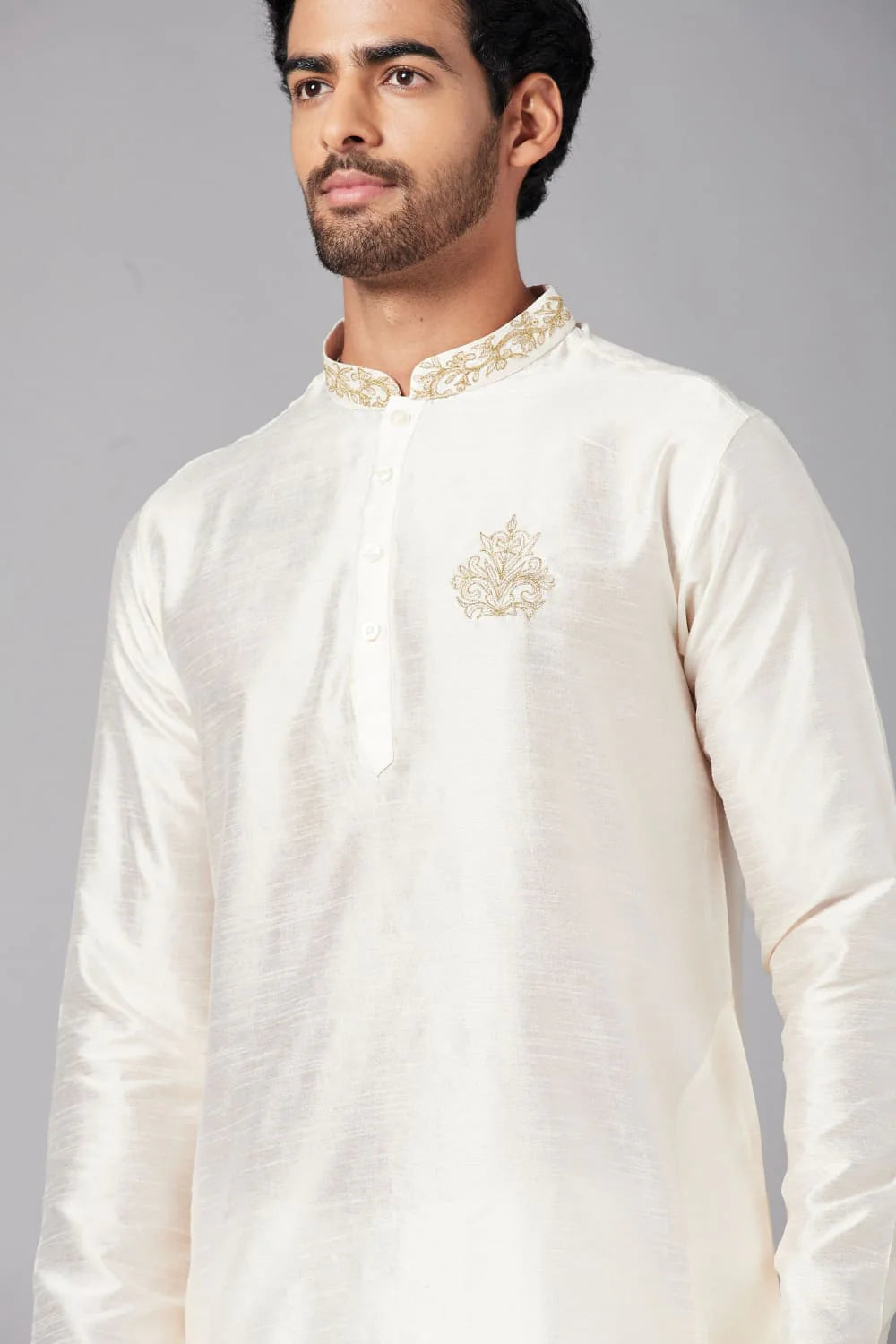 Ecru Basik Kurta