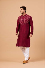 Leafy Motif Kurta