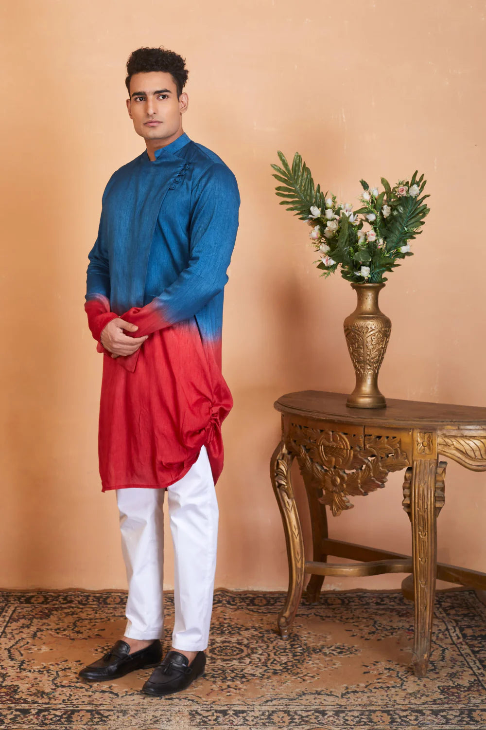 Radical Marino Ombre Kurta with Flap