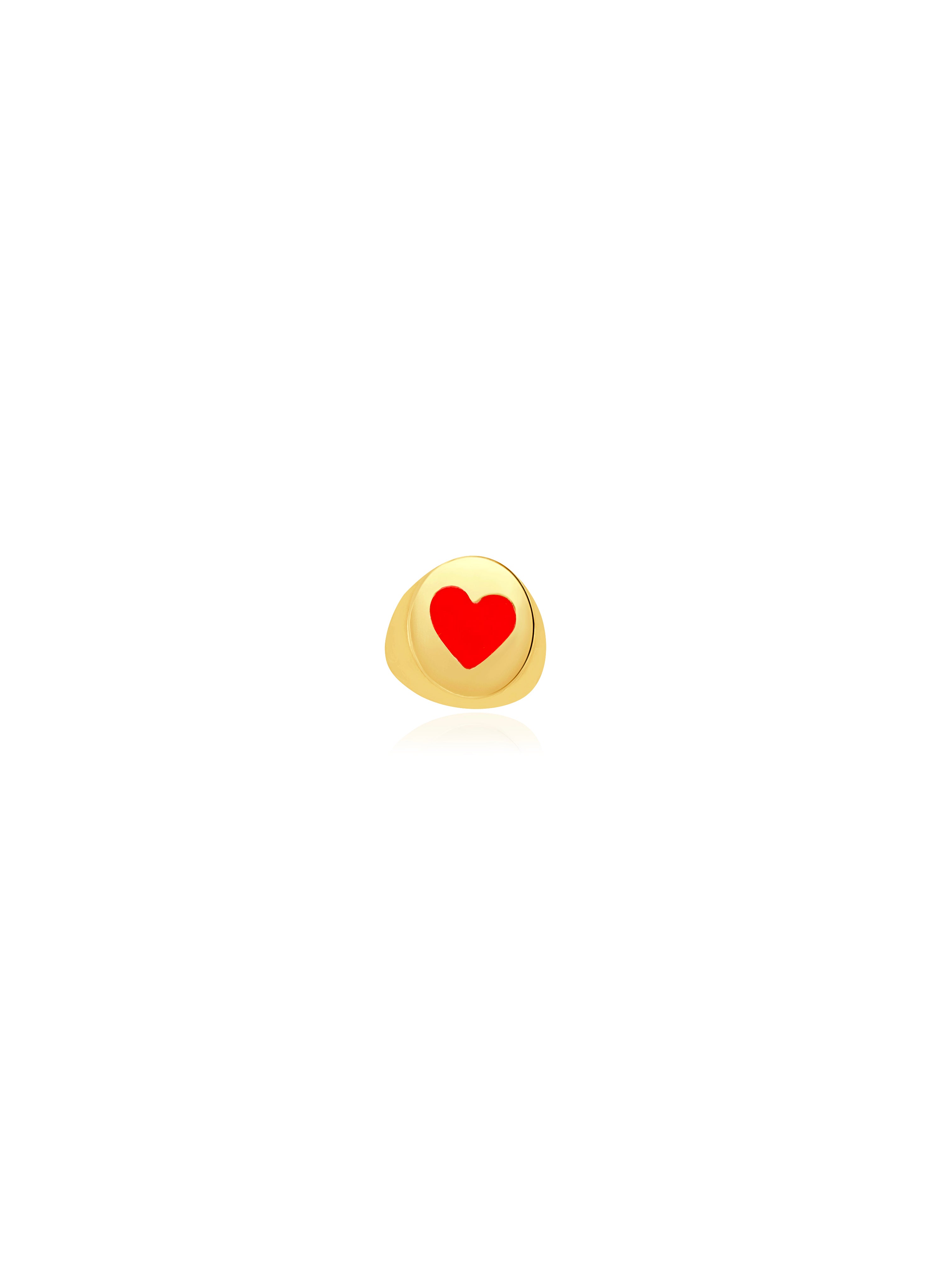 Heart Enamel Ring