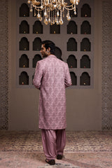 ROSE EMBROIDERED JACKET WITH KURTA AND SALWAR