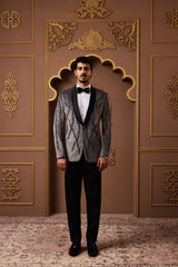 GREY TUXEDO PANT