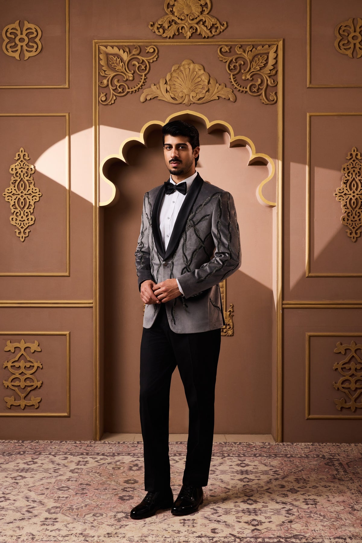 GREY TUXEDO PANT