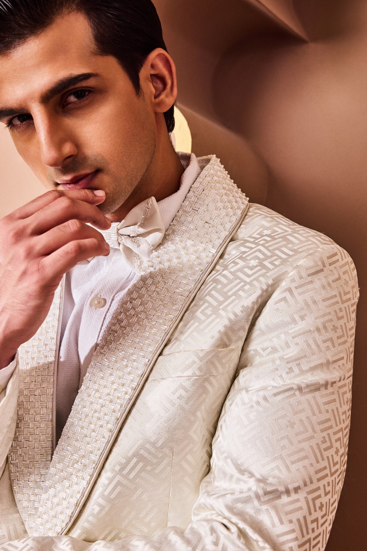 IVORY TUXEDO JACKET AND PANT
