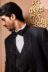 BLACK TUXEDO WITH VEST AND PANT