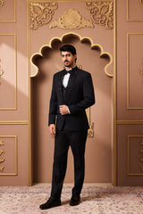 BLACK TUXEDO WITH VEST AND PANT