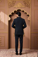 GREEN EMBROIDERED TUXEDO WITH PANT