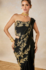 The Sunheri Bel Stitched Saree Set