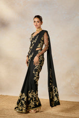The Sunheri Bel Stitched Saree Set