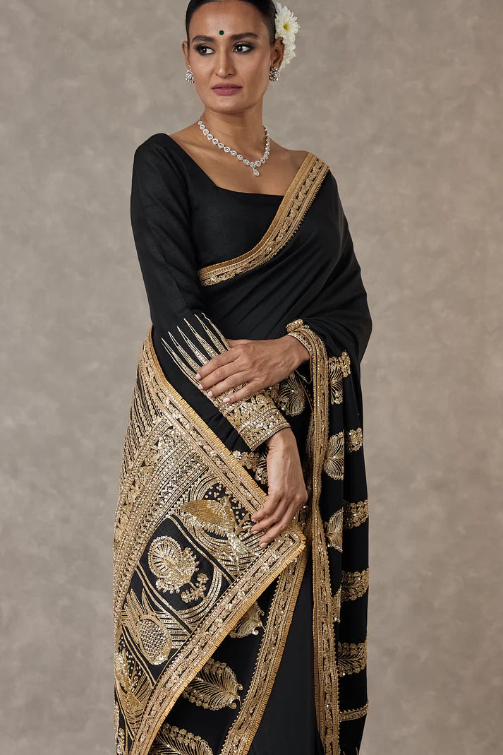 Black 'Son-Patti' Saree 1