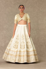 Ivory Neel-Kamal Lehenga Set