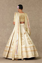 Ivory Neel-Kamal Lehenga Set