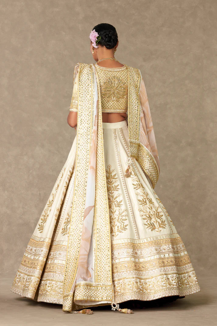Ivory Neel-Kamal Lehenga Set