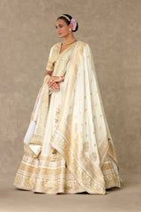 Ivory Neel-Kamal Lehenga Set