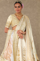 Ivory Neel-Kamal Lehenga Set