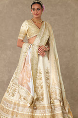 Ivory Neel-Kamal Lehenga Set