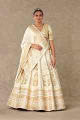 Ivory Neel-Kamal Lehenga Set